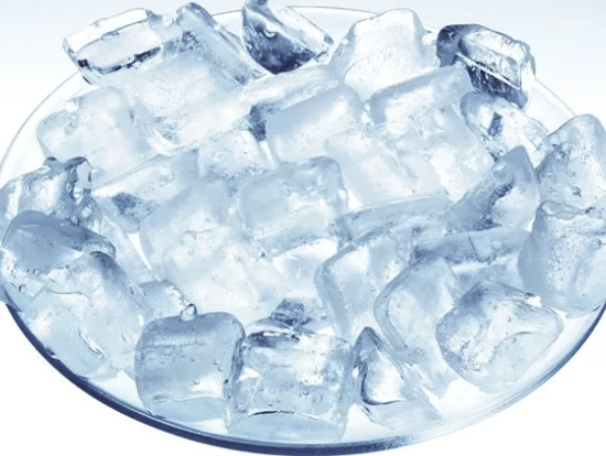 Compression of ice